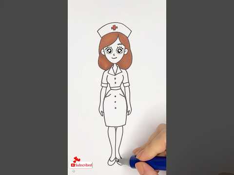 Let's Draw a Friendly Nurse!👩‍⚕️💊