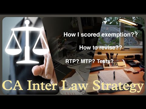 How to score 60+ in CA Inter Law | my strategy