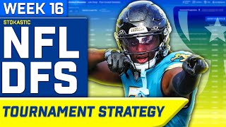 NFL DFS Sims Tournament Strategy Week 16 | NFL DFS Strategy