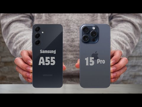 SAMSUNG A55 vs IPHONE 15 pro