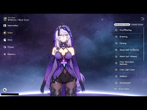 BLACK SWAN ALL VOICE LINES (ENGLISH)