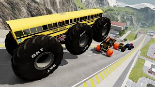 Epic Hight Speed Monster Truck Jump & Crash #027 | BeamNG Drive