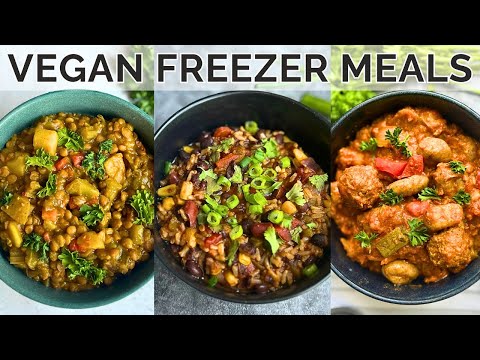 3 EASY Summer Vegan FREEZER MEALS