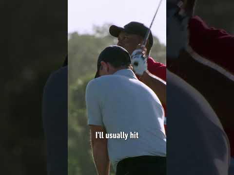 When Rory surprised Tiger with his "bunt" driver swing. 😂 #TaylorMade #shorts