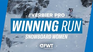 Núria Castán Barón I Snowboard Women Winning Run I 2024 Verbier Pro