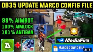 Free fire auto + headshot config file | Marco config file | ob35 update config file | new update