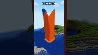 MINECRAFT : TOWER AT DIFFERENT TIMES - 12% 😍 (SIGMA BOY) #minecraft #shorts