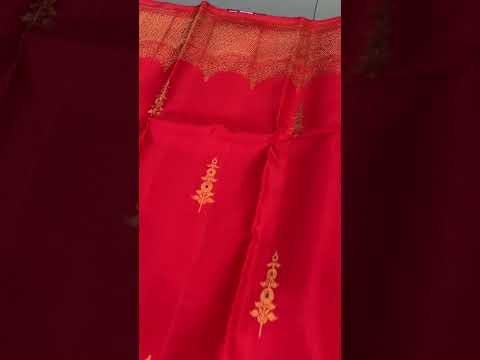 A Dash of Red: The Kanjivaram Way - Awesome Border Design