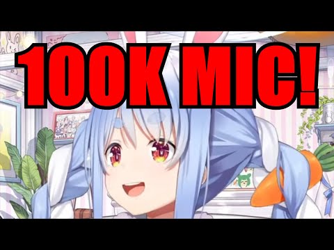 Pekora Trying to Pronounce The Brand Of Her 100K Yen Mic【Hololive】