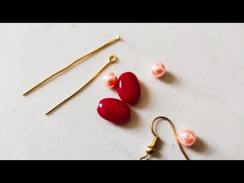 HOW TO MAKE PEARL EARRING AT HOME//DIY//HANDMADE JEWELERY//HOORIYA STYLE