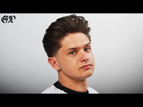 How To Create Shape With Long Hair Client’s | Low Taper Pompadour Haircut Tutorial @cutsbykenna_