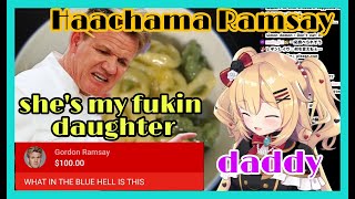 Haachama Finally Admit That She's Gordo Ramsay Daughter | Haachama Cooking [Hololive/Eng Sub]