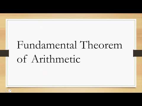 Fundamental theorem of arithmetic || Prime numbers || Co prime number|| Composite numbers|| by Rubab