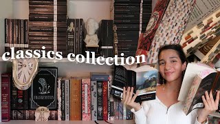 my entire classics collection | in depth bookshelf tour 📖✨