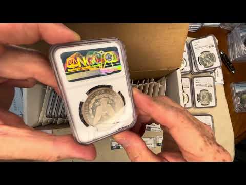 First Submission to NGC is Back! PCI Crack out toners. 20 Morgan and Peace Silver Dollars. NOT GOOD!