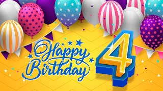 4th Birthday Song │ Happy Birthday To You