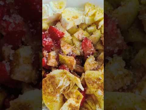 Delicious Healthy Fruit Chaat #ASMR #asmrcooking #soyummy