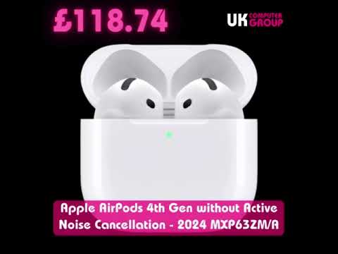 Apple AirPods 4th Gen without Active Noise Cancellation - 2024 MXP63ZM/A £118.74 w/code 👇🔥🔥