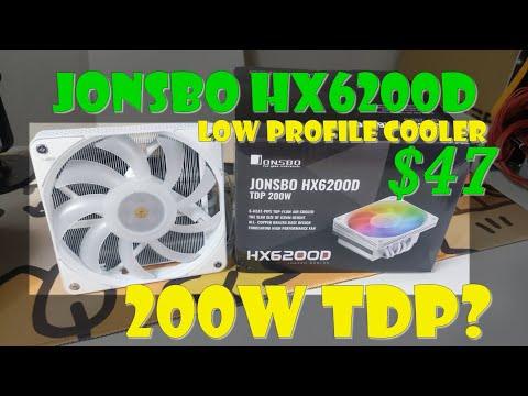 Jonsbo HX6200D Low Profile Cooler Review! LGA 1700 Support out of the box! 200 Watt TDP?