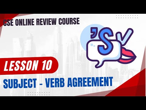 Lesson 10 - Subject Verb Agreement Rules | Part 1