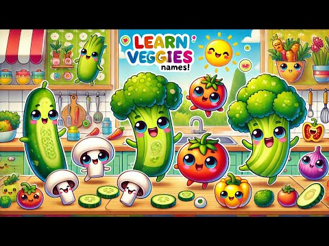 Learn Vegetable Names with Fun & Songs! 🥦🍅🥑 | Healthy Food Learning for Kids & Toddlers