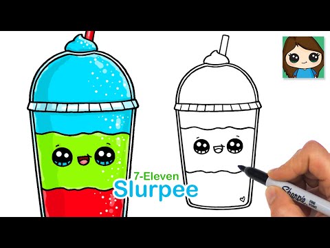 How to Draw a Slurpee | 7-Eleven Drink