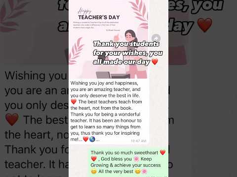 Teachers day Special | Honoured to add value addition in students life ❤️