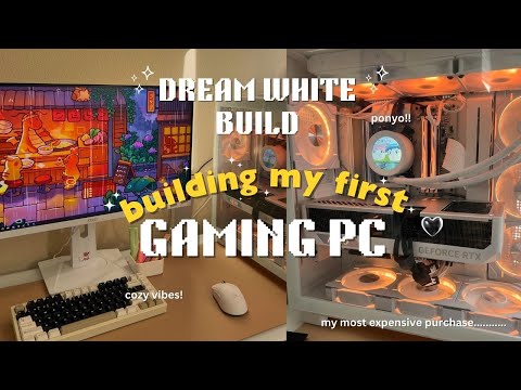 building my FIRST ever gaming pc! (DREAM AESTHETIC WHITE BUILD) ✨ I Hannah Cho