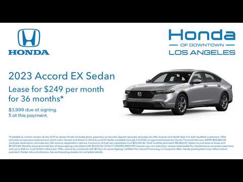 Happy Honda Days: Lease a 2023 Accord EX from Honda of Downtown Los Angeles!