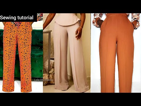 How To Cut And Sew Palazzo Pants With Pockets