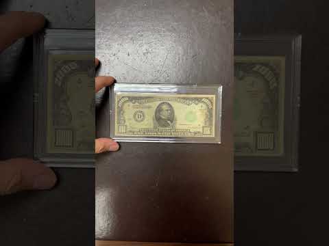 A $1000 Bill!!!! What would you do with it? #uscurrency #usa #Currency #papermoney #1000bill