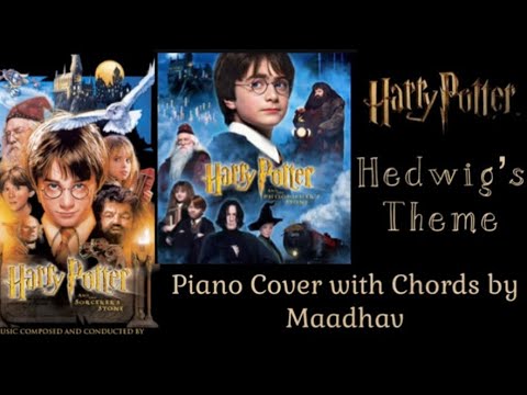 Hedwig’s Theme - Harry Potter, Piano cover with Chords by Maadhav | Hedwig’s Theme Piano music cover