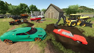 Finding Rare Cars in Abandoned Junkyard | Farming Simulator 25