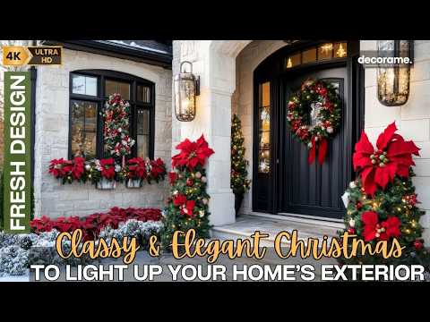 Classy & Elegant Christmas Decor Ideas to Light Up Your Home’s Exterior with Holiday Cheer