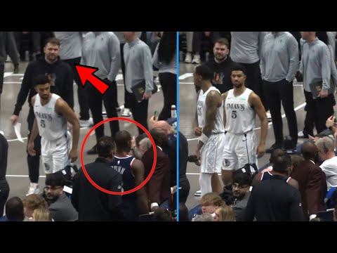 Luka Doncic Stares At Kris Dunn After Kris Dunn Ejected From The Game!