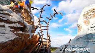 Expedition Everest Roller Coaster Ride!  Front Seat POV - Animal Kingdom!