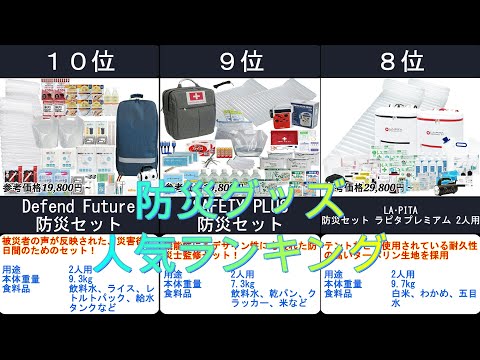 2024年【地震など災害時に必須の防災グッズ】人気ランキングTOP10