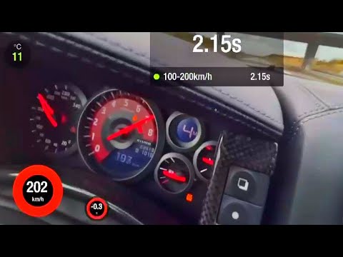 Extreme fast Nissan GTR R35 Apha X ACCELERATION