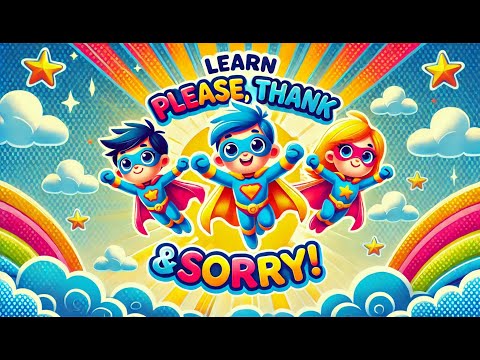 Learn Please, Thank You, and Sorry | Manners For Kids | Magic Words For Kids | Best Rhymes for kids