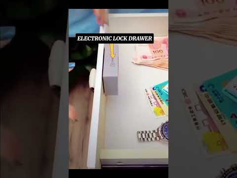 electronic lock drawer #shortvideo #homedesign #gadgets #drawerorganizer #homeideas #trending