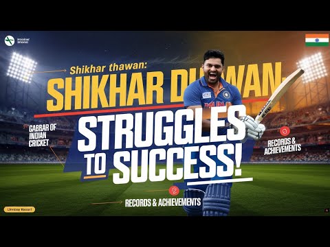 शिखर धवन की प्रेरणादायक कहानी गब्बर की बायो."Shikhar Dhawan's Life: Struggles, Success, and Cricket