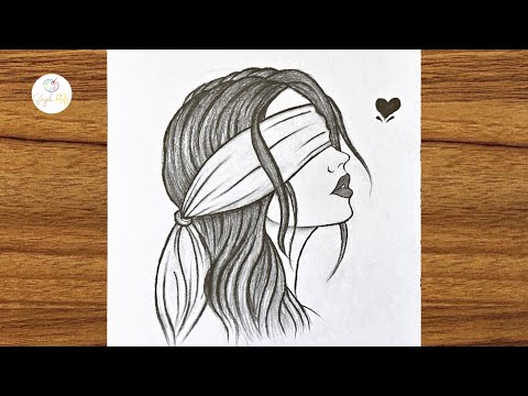 Beautiful girl drawing || Easy drawing Step by step || Drawing for girls beautiful and easy