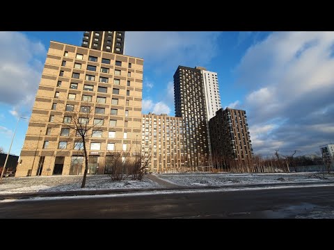 Walking Tour around Moscow New Business Class Apartment Complex / Russian Life 2025