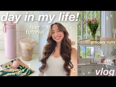 DAY IN MY LIFE VLOG 🌷 pilates, grocery shopping, hair tutorial, etc