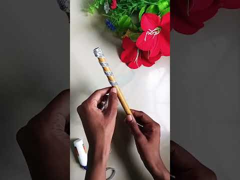 मैने सजाया बांसुरी को 😍 ll bansuri decoration idea for janmashtam #youtubeshorts #shorts #short