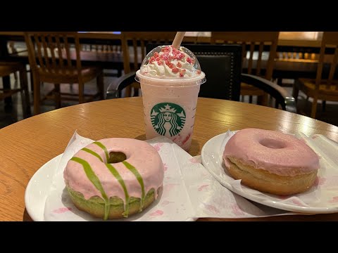 Tokyo’s Starbucks Sakura Frappuccino & Donuts Tasting