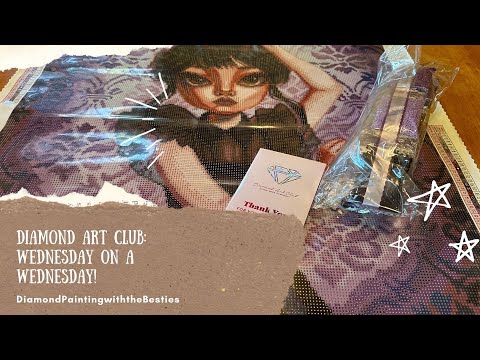 Unboxing Diamond Art Club: Gothic Girl Dancing By Simona Candini!