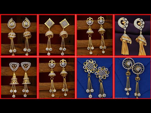 ,,*Latest South Indian Gold Earring Designs: Trendy & Traditional(SS Style Corner)2024*",,