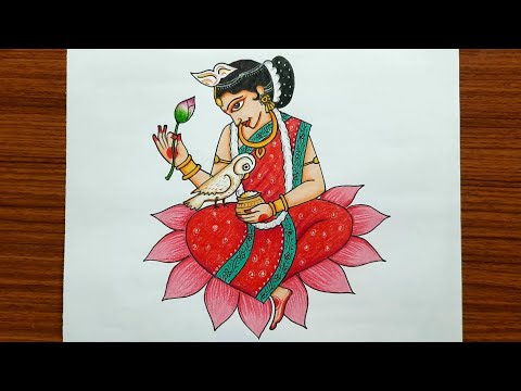 Maa lakshmi drawing | Lakshmi puja special drawing @artshowsjugal904