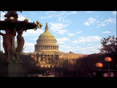 Washington DC 1920s in color [60fps,Remastered] w/sound design added